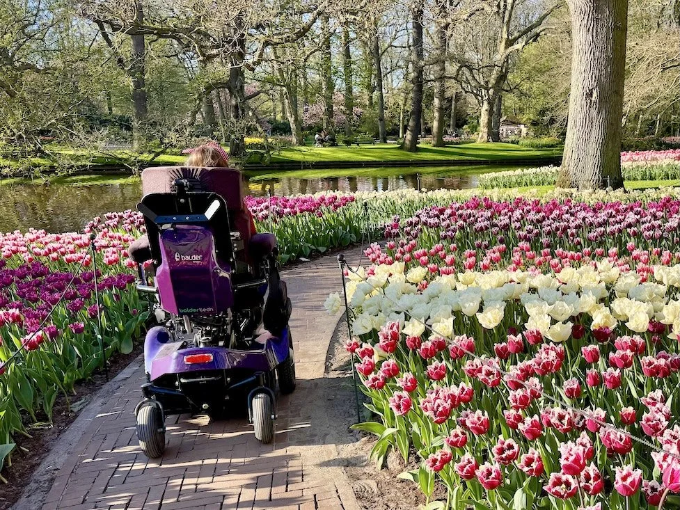 Wheelchair accessibility at Keukenhof gardens in the Netherlands