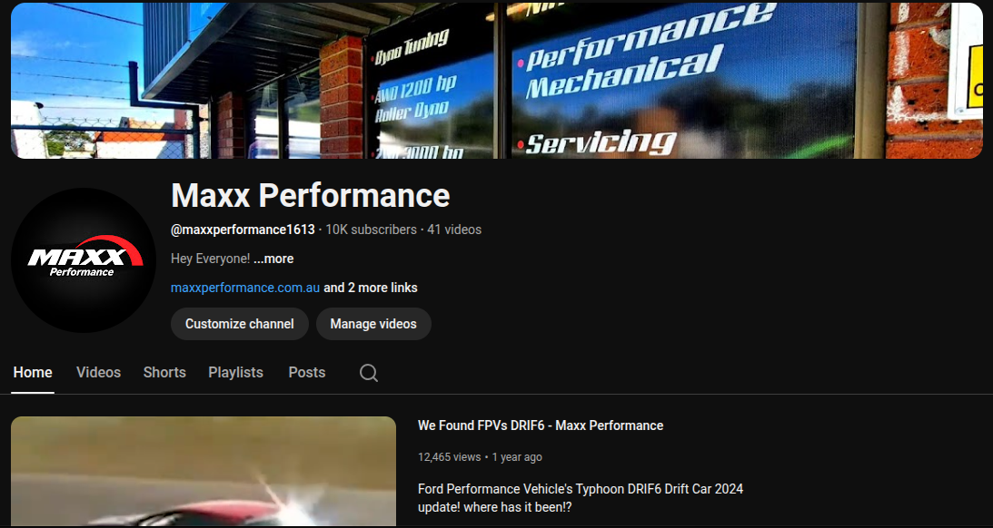 maxx performance youtube