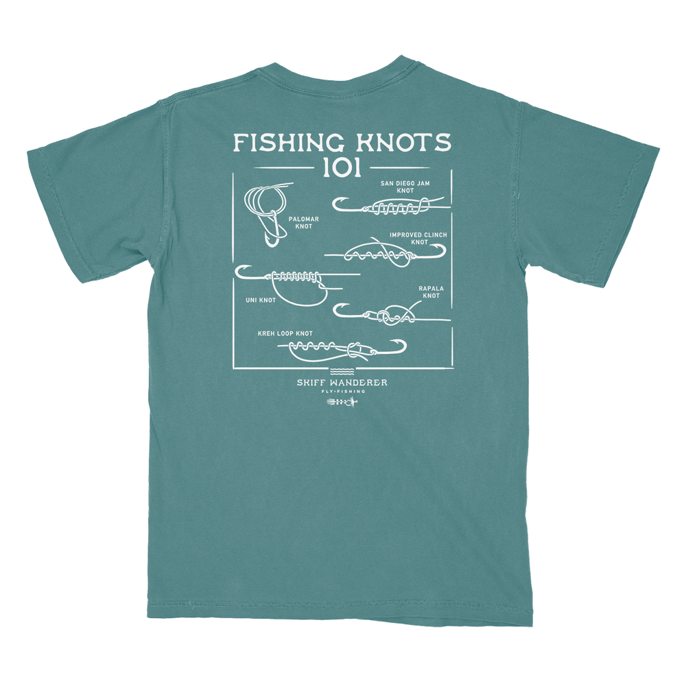 Fishing Knots 101 T-Shirt  Best Fishing Knots Illustration — The Skiff  Wanderer Saltwater Fly Fishing Vlog and Podcast