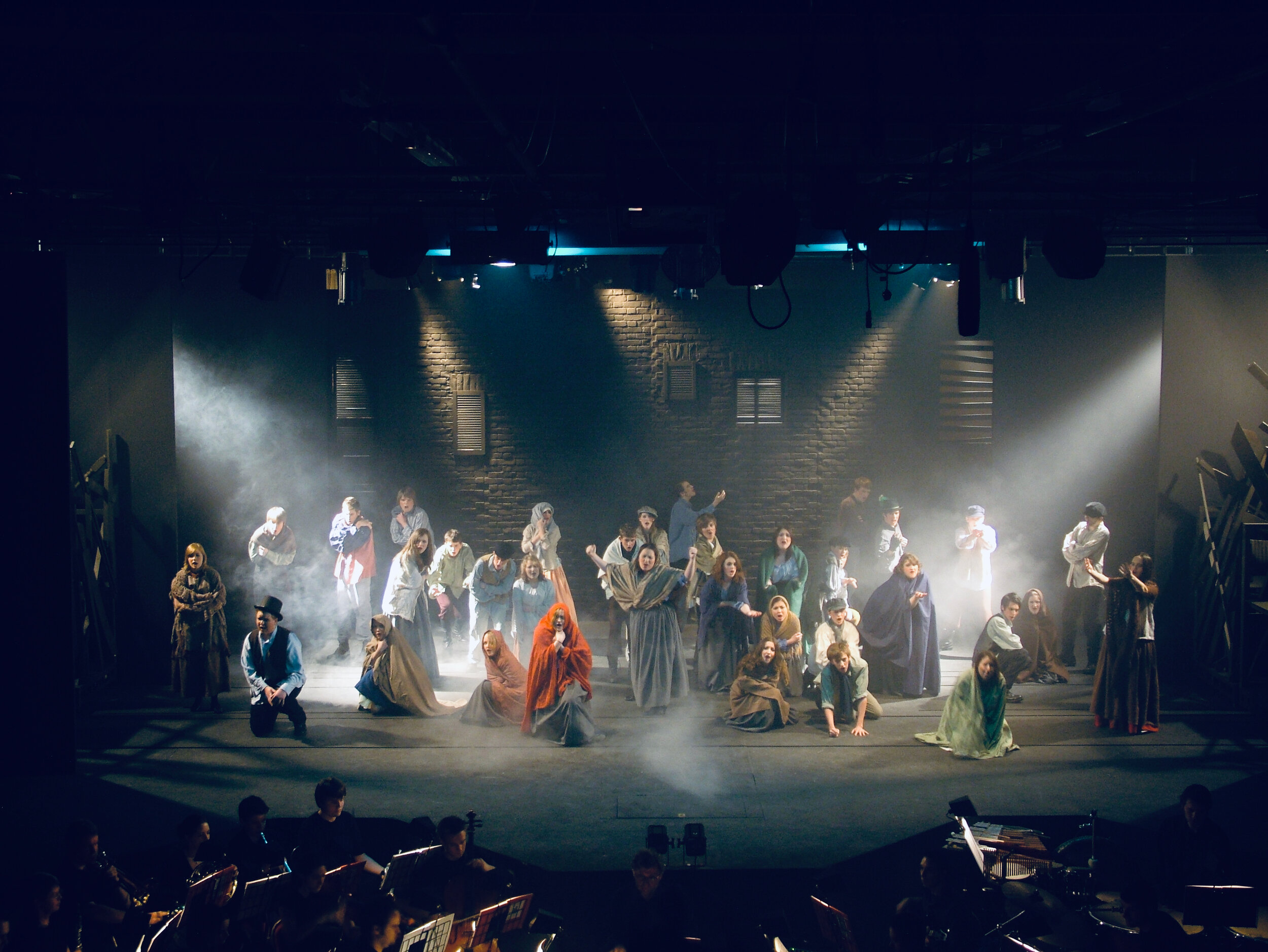 Modular stage at Bedford Modern School