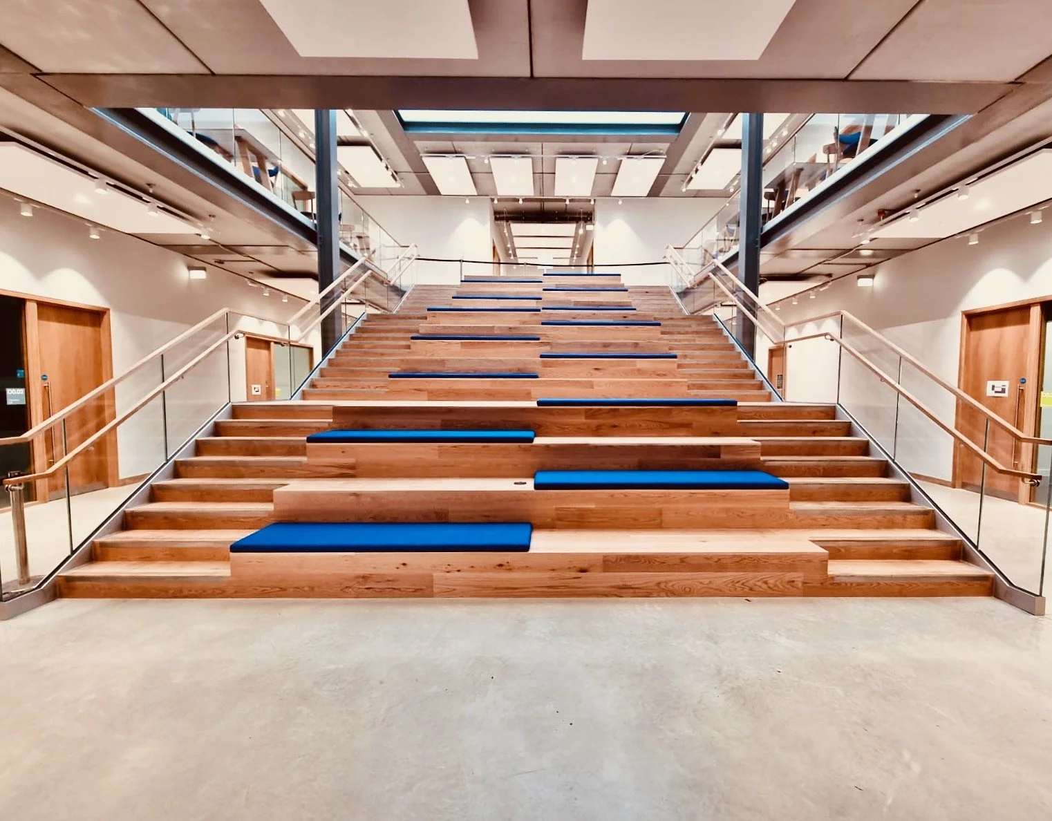 Feature staircase for Gresham's School