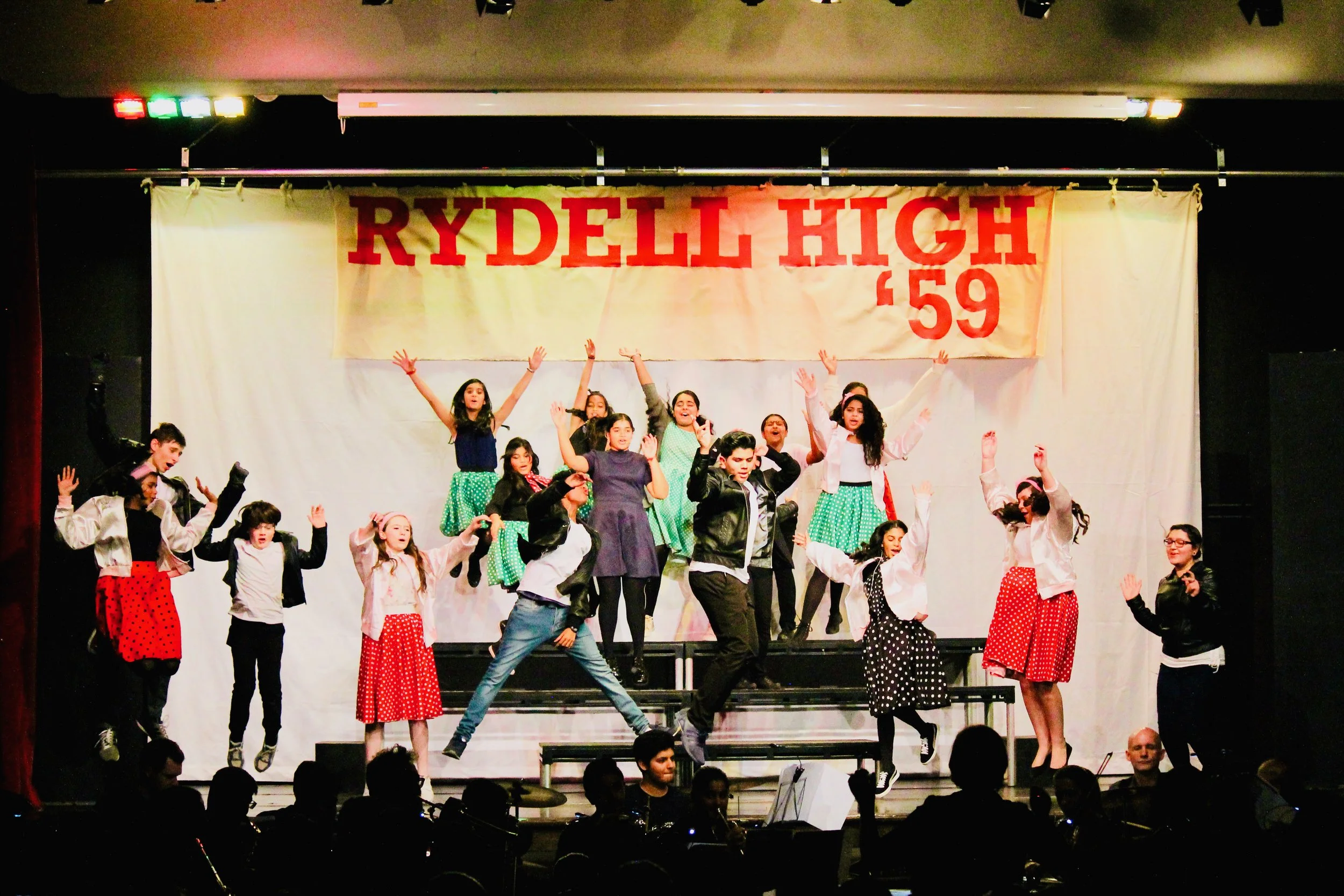 Multi-level Metrodeck stage at Featherstone High School