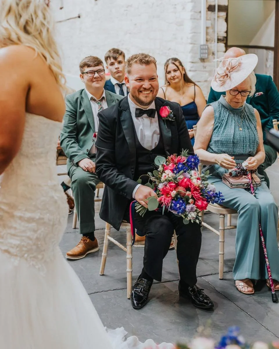 &ldquo;A florist&rsquo;s job is never done&hellip;&rdquo; 

You can take the florist to a wedding, but you can&rsquo;t take the florist out of the florist! 💐😂
Best Man by title.
Bouquet caretaker by instinct.