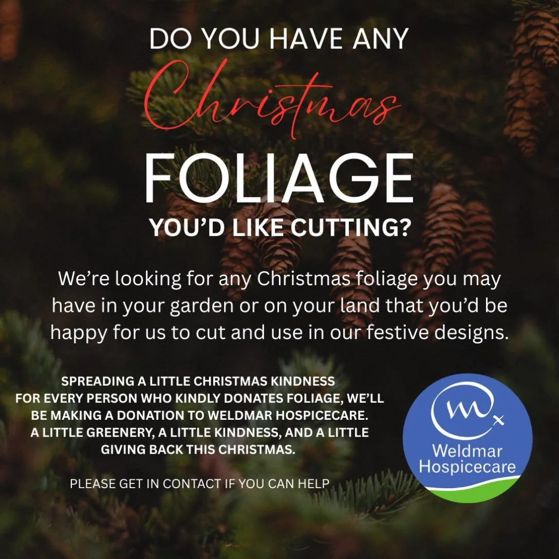 🎄🌿 DO YOU HAVE ANY CHRISTMAS FOLIAGE WE COULD CUT? 🌿🎄

We&rsquo;re getting ready for the most wonderfully festive (and busiest! 😅) time of the year at Floral Couture by Jay, and we&rsquo;re putting out a little call for help from our lovely loca
