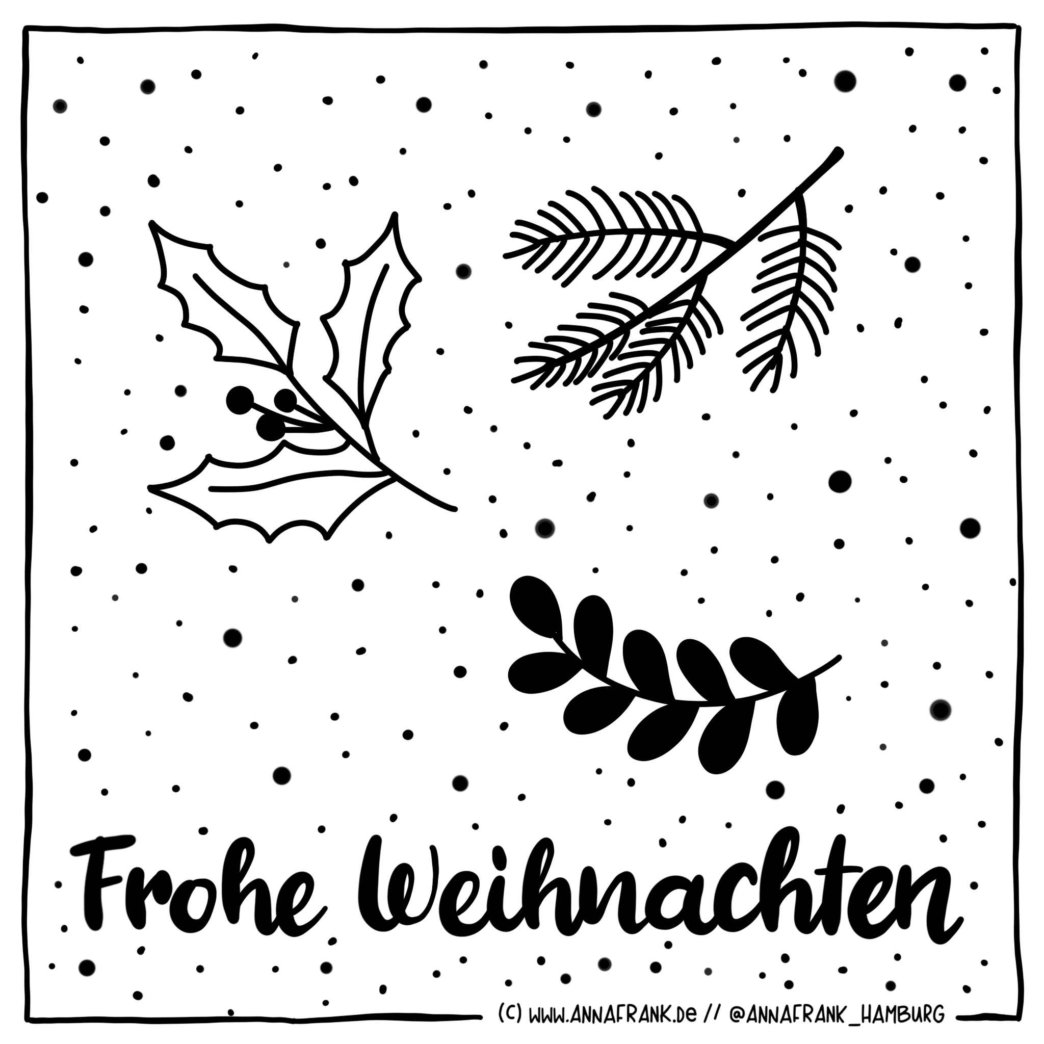 Kritzel-Kalender Tür: 05 — Anna Frank - Visual Artist