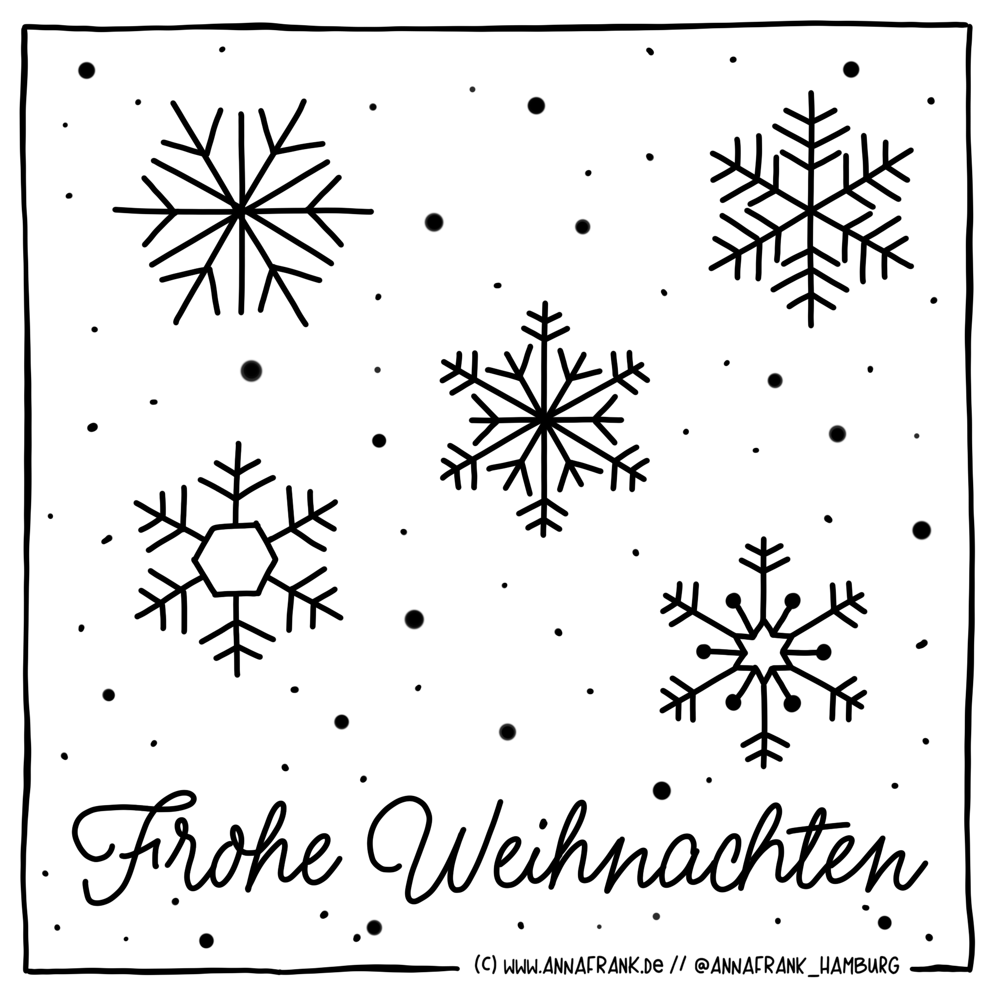 Kritzel-Kalender Tür: 15 — Anna Frank - Visual Artist