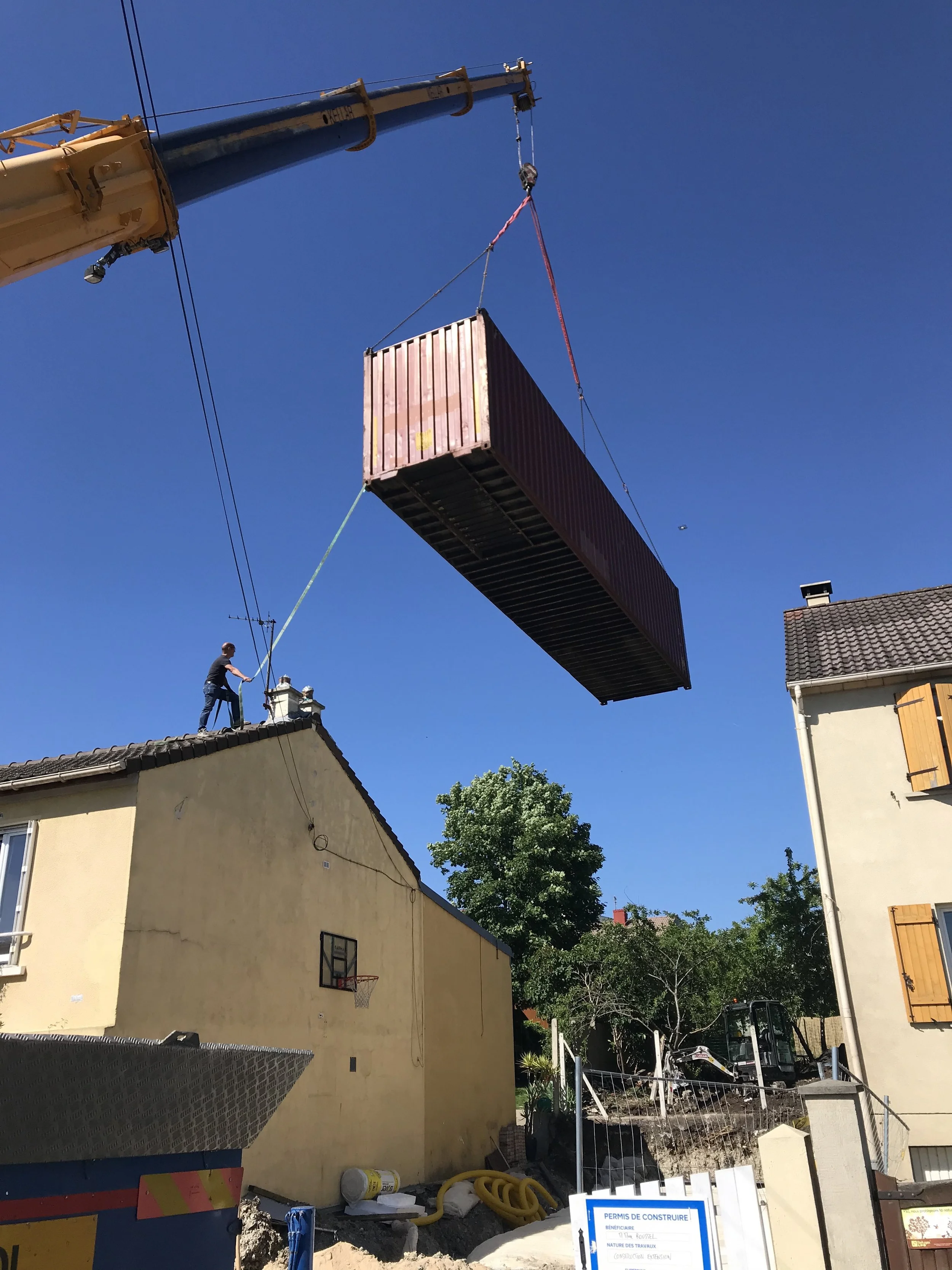 Grutage des container 