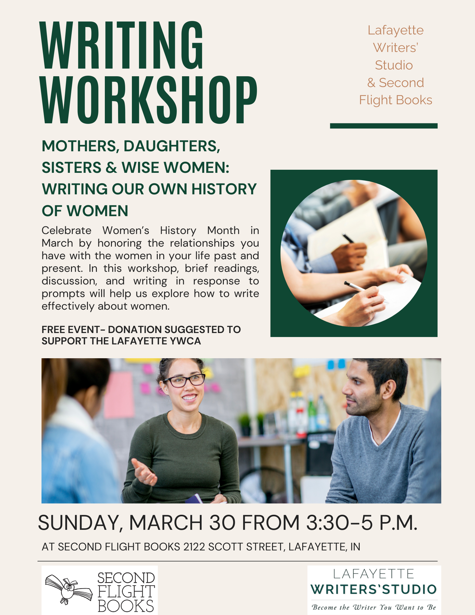 Writing WorkshopMothers, Daughters, Sisters &amp; Wise Women: Writing Our Own History of Women