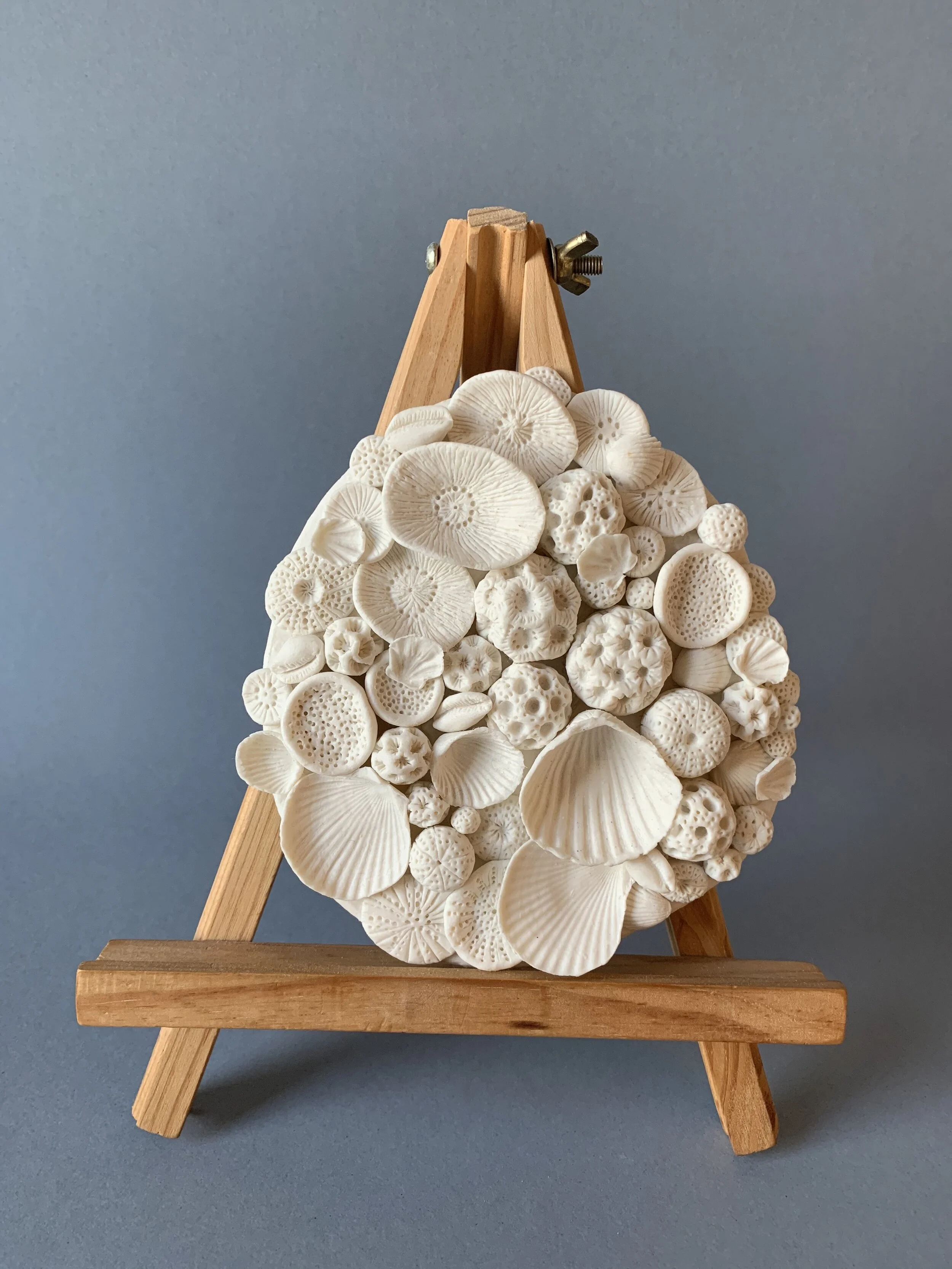 Reef Wall. Paper Porcelain. Unglazed.