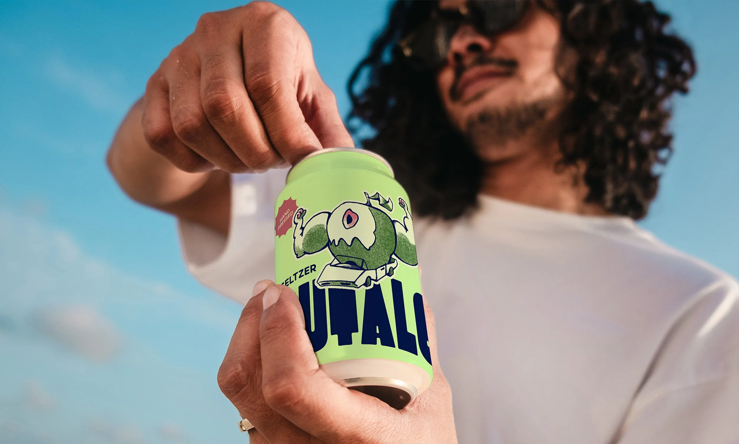 Illustration und Design der Dose für Frutalo Hard Seltzer
