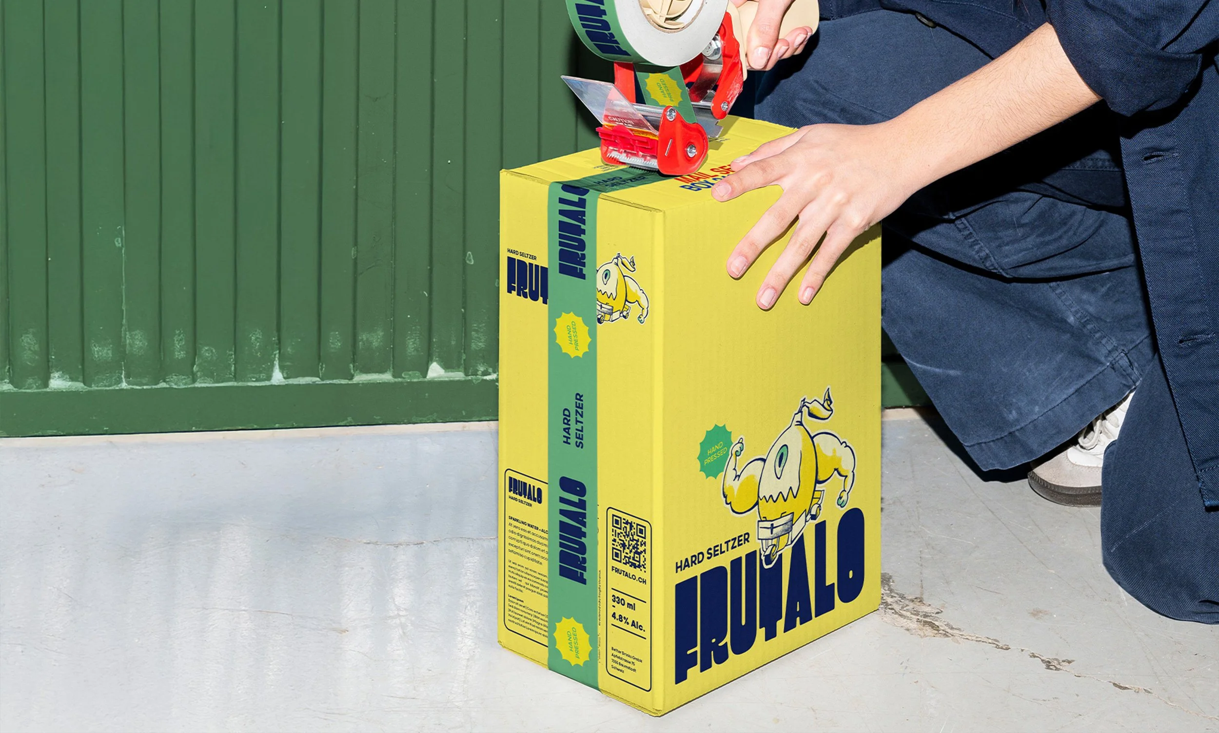 Verpackungsdesign für die Hard-Seltzer-Marke Frutalo