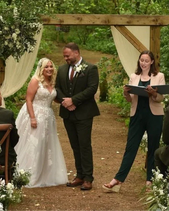 &quot;Rachael captured our personalities during the ceremony. She was warm and friendly from the beginning, making us both feel comfortable when telling the story of our 10 year relationship, of how we met and why we love each other. 

Rachael unders