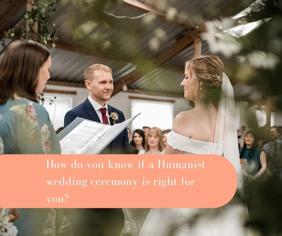 How do you know if a celebrant led wedding ceremony is right for you?

It&rsquo;s not for everybody!

A Humanist celebrant led ceremony is for couples who&hellip;

♡ prioritise the things that matter to them - whether that&rsquo;s sharing their love 