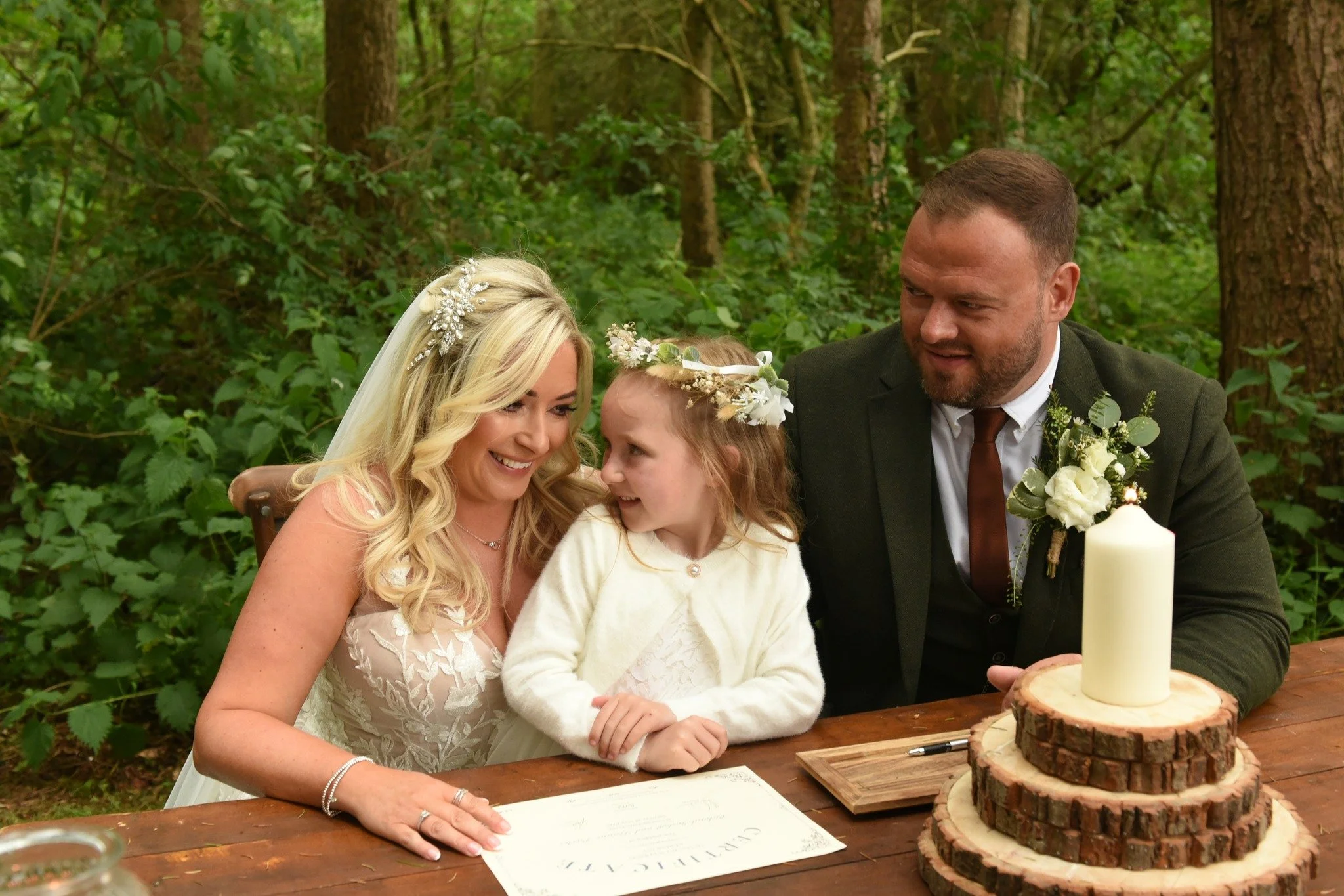 Yes we can involve your loved ones in your wedding ceremony! Little Poppy was so invested in her parents' wedding day, she called it 'our wedding'! And rightly so!

We gave Poppy the important role of starting off the lighting of the unity candle, an