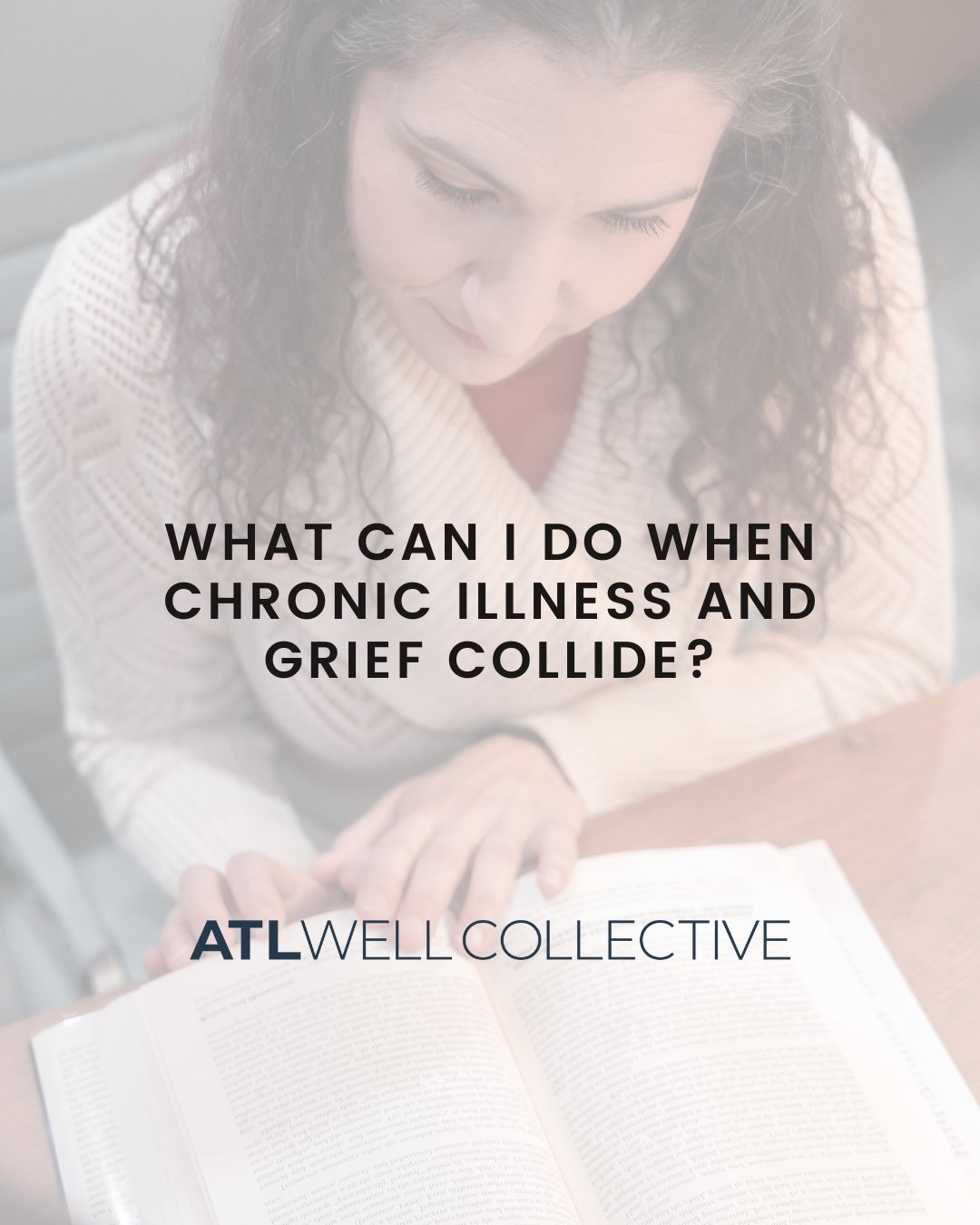 ON THE BLOG - When Chronic Illness and Greif Collide by Elizabeth Neal, LMSW.

Visit our blog - - Elizabeth gives an overview of the 5 steps of grief through the lens of chronic illness.

Go to atlwell.com/blog &mdash; or use the link in our bio to r