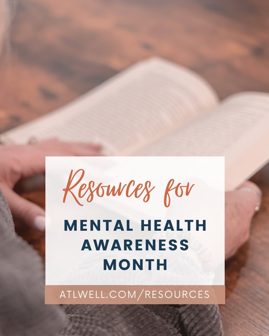 Our Resource Library is full of resources to help support your wellbeing for Mental Health Awareness Month. 📖

Swipe ➡️ to see just some of the available handouts we currently have available to you. See the full list at atlwell.com/resources.

#ment