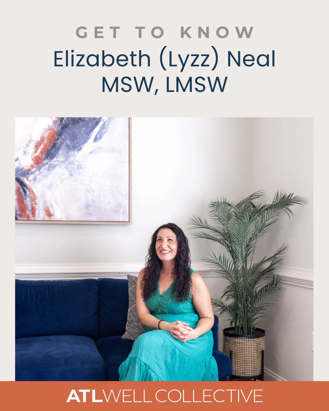 Meet Lyzz Neal MSW, LMSW, a therapist passionate about guiding clients toward healing, growth, and self-discovery. 🤍

She believes in the power of the therapeutic relationship to transform lives, break patterns, and help people step into their own s