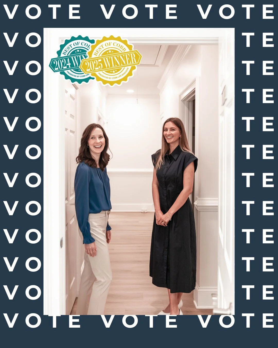 Voting for Best of Cobb 2026 has OPENED! 3rd time's the charm. Help us to secure our place as Best Therapy Group in all of Cobb County! 

Go to mdjonline.com/cobblife/bestof > Health &amp; Wellness > Therapy Group > Atlanta Wellness Collecti