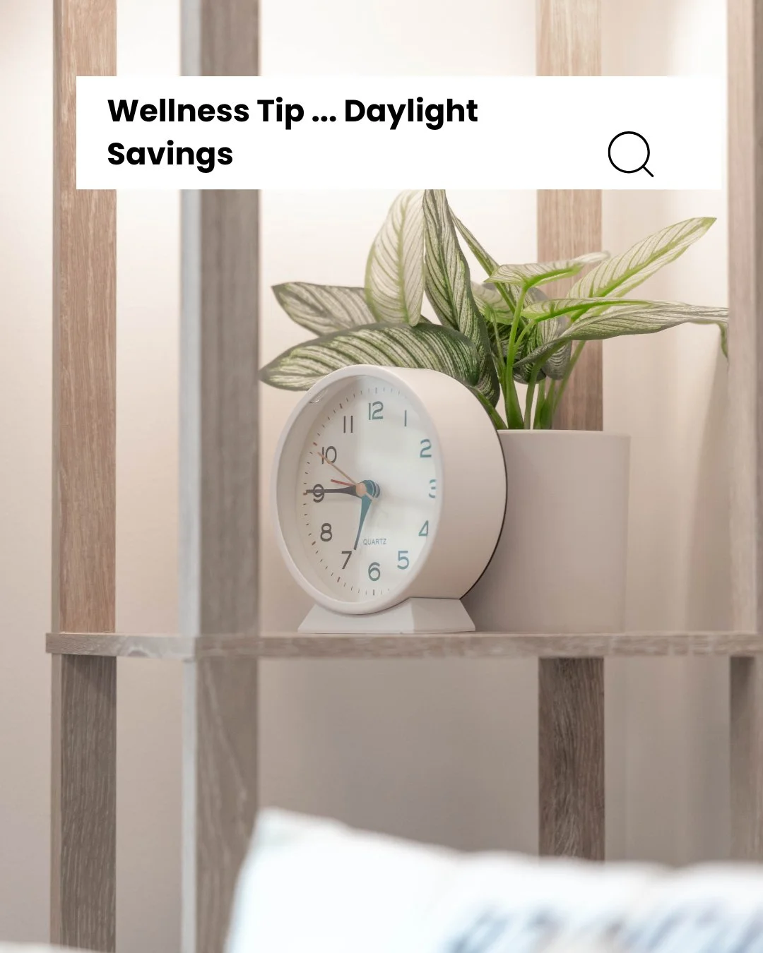 Daylight Saving Time can throw your body off more than you think. That one-hour shift can disrupt sleep, energy, and mood for several days.

Try this wellness tip:
☀️ Get outside for morning sunlight
💧 Stay extra hydrated
📵 Limit screens before bed