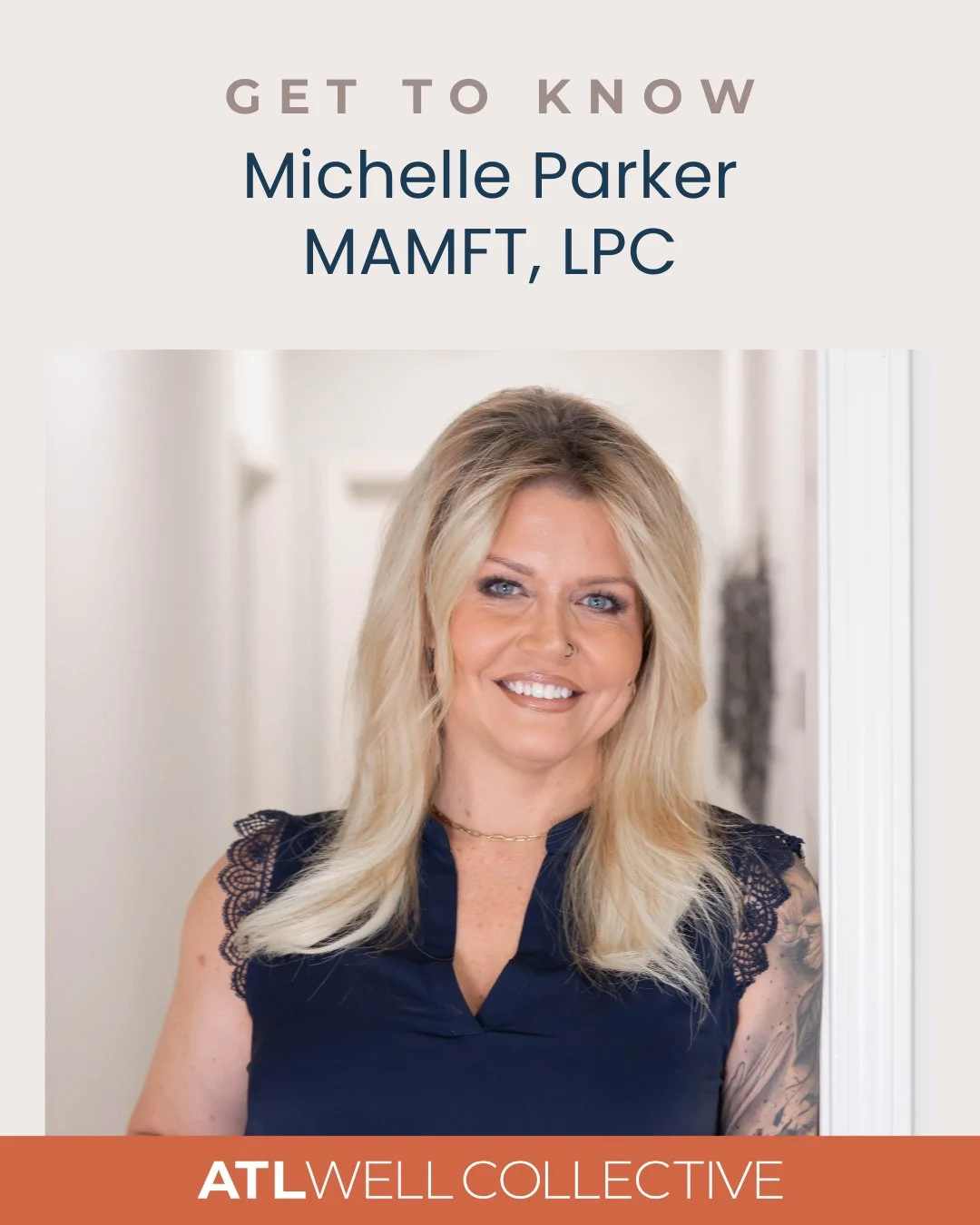 Meet Michelle Parker, MAMFT, LPC! Michelle specializes in couples therapy, marital &amp; premarital counseling, attachment &amp; relationships, first responders &amp; spouses, separation &amp; divorce, and incorporating faith into therapy. She believ
