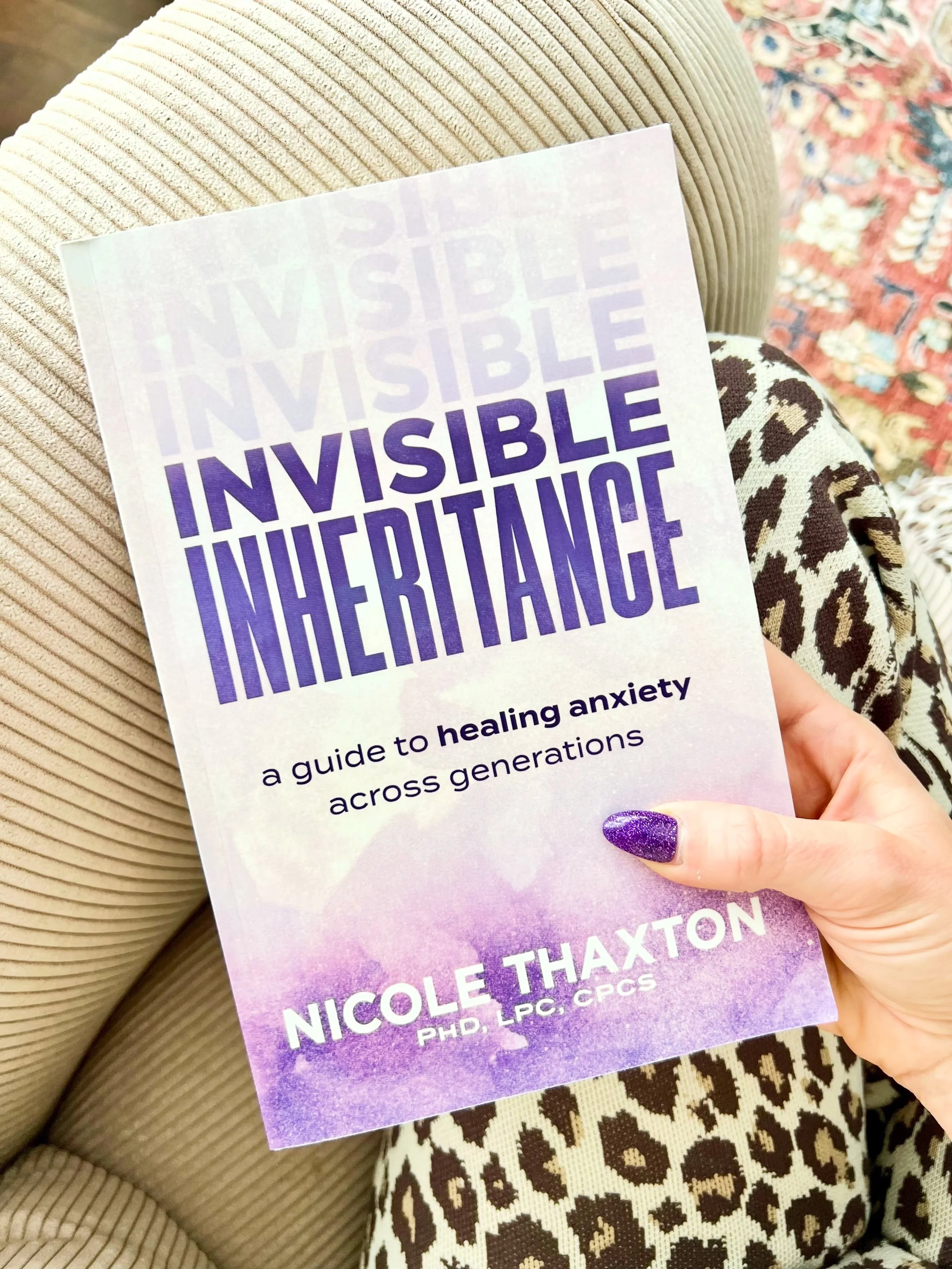 Big moment for our community!

Yesterday, our founder, Dr. Nicole Thaxton, officially launched her debut book Invisible Inheritance: A Guide to Healing Anxiety Across Generations, and we couldn&rsquo;t be more proud.

This book is a reflection of the