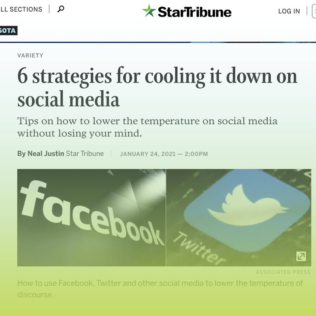 This is a great writeup by @StarTribune that starts to take research from my labs into application in social media. Worth the read!