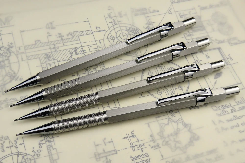 IJ Instruments Mechanical Pencil 真っ黒い カスタム軸