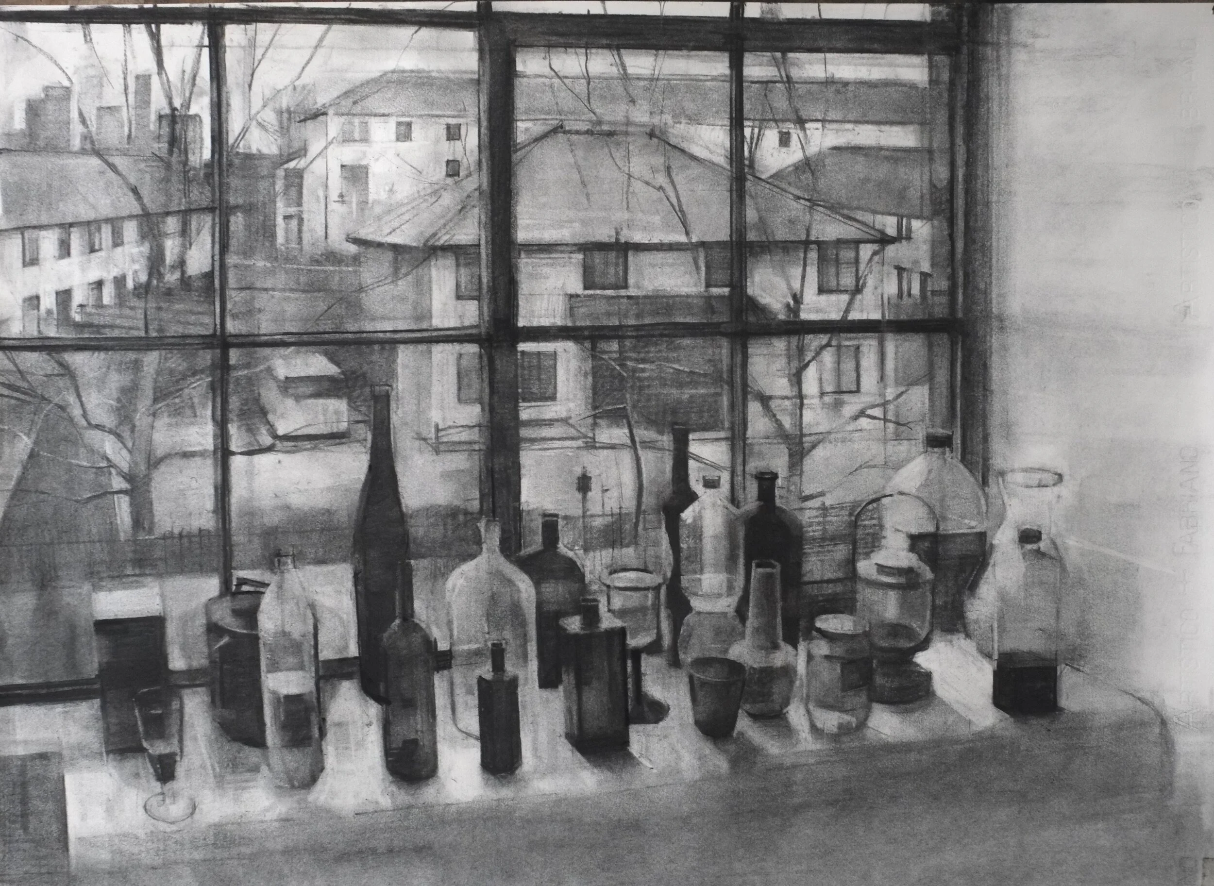 Study for Buildings and Bottles