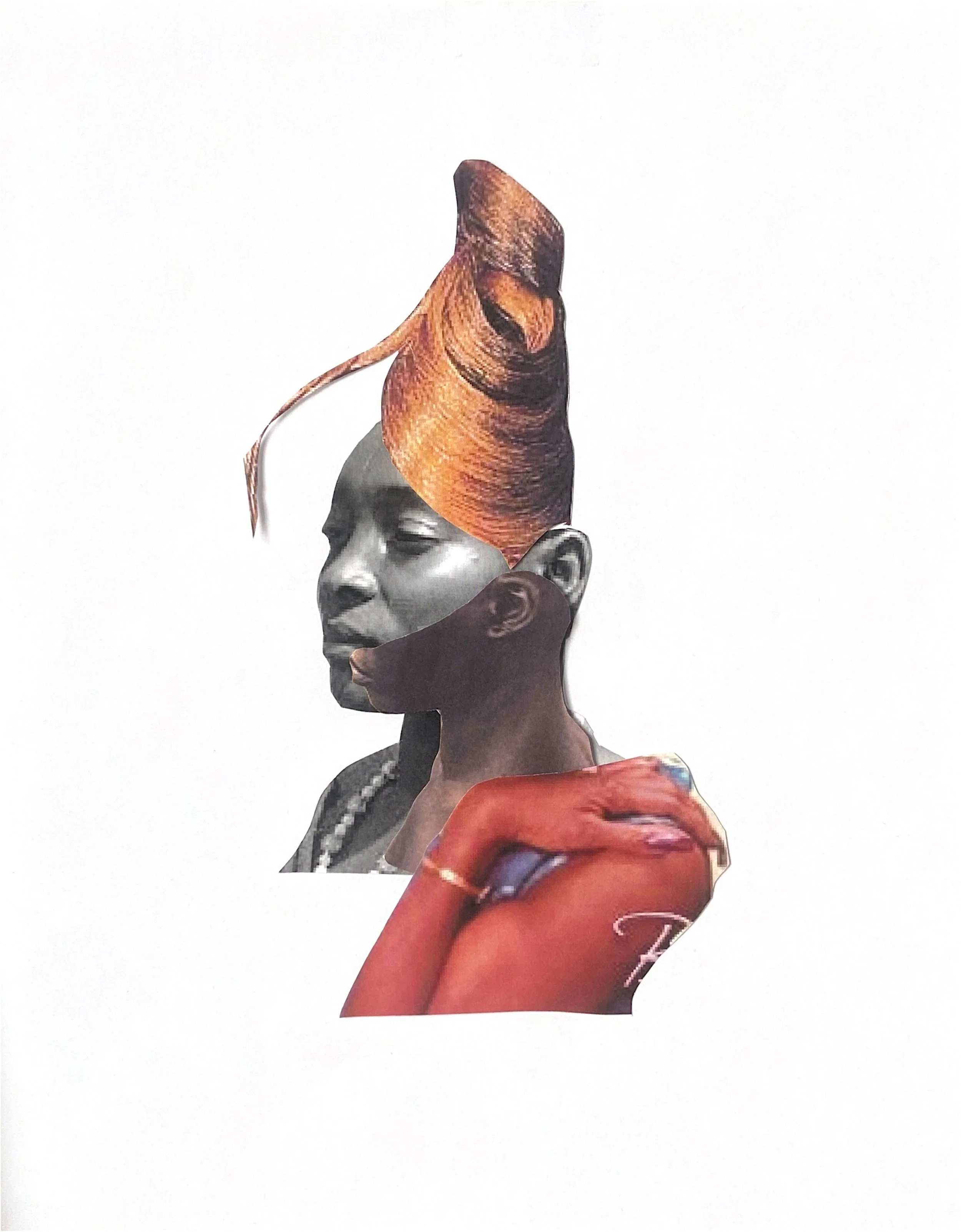 Hair collage 3
Collage on paper
8.5x11