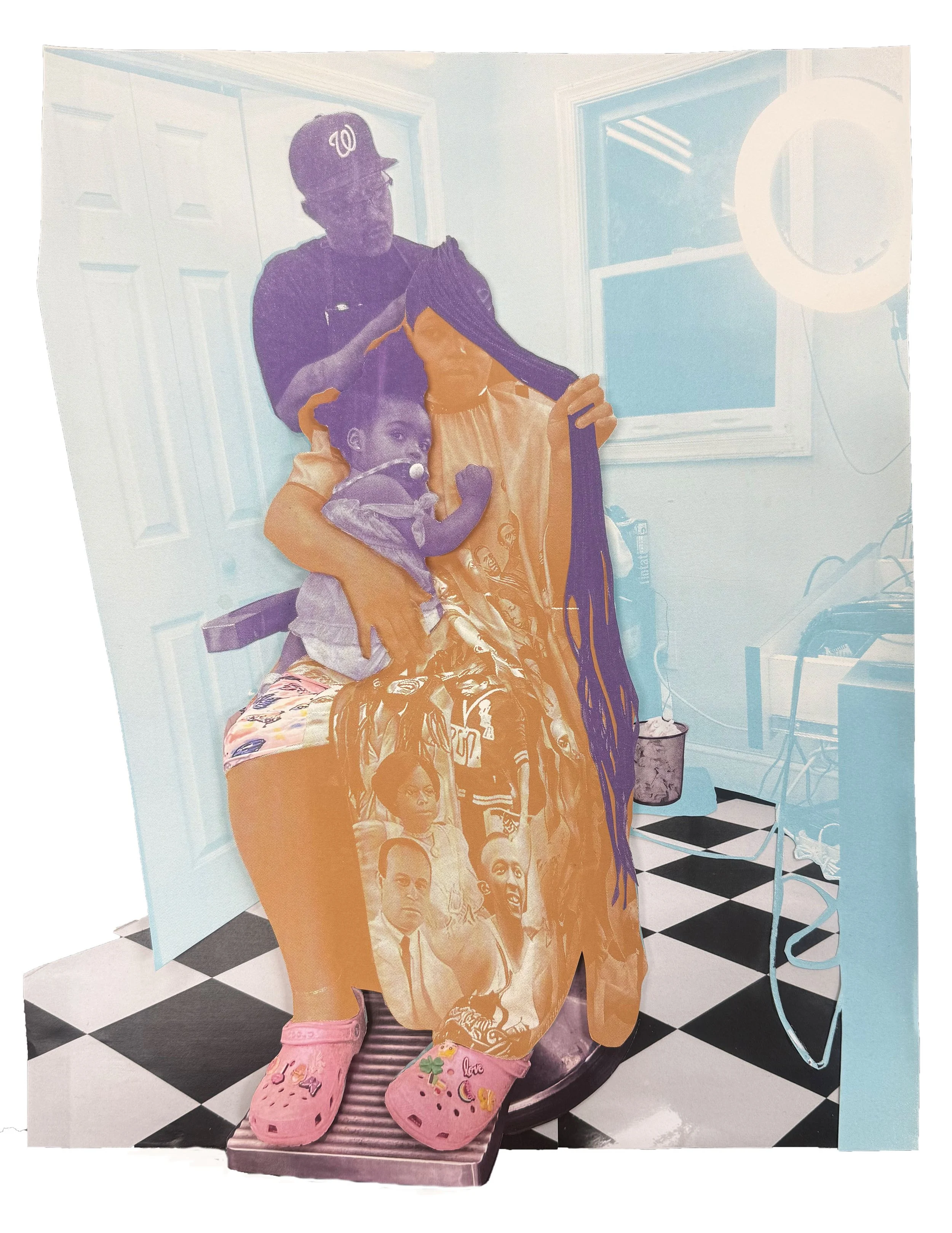 "Tender Cuts"
Collage , silk screen print
16x20
2025