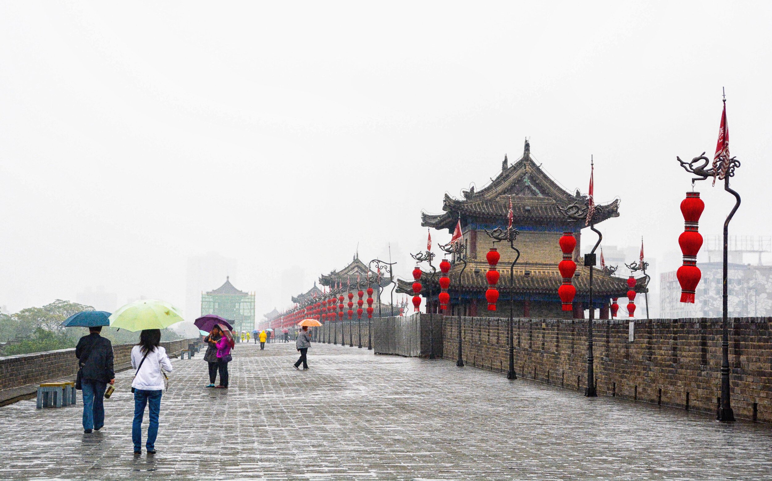 Xian City Wall in the rain .jpg