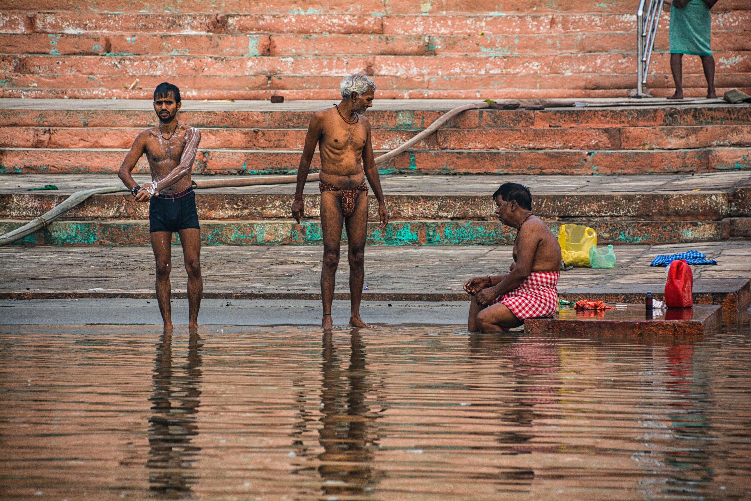 Three Men Bathing flat.JPG