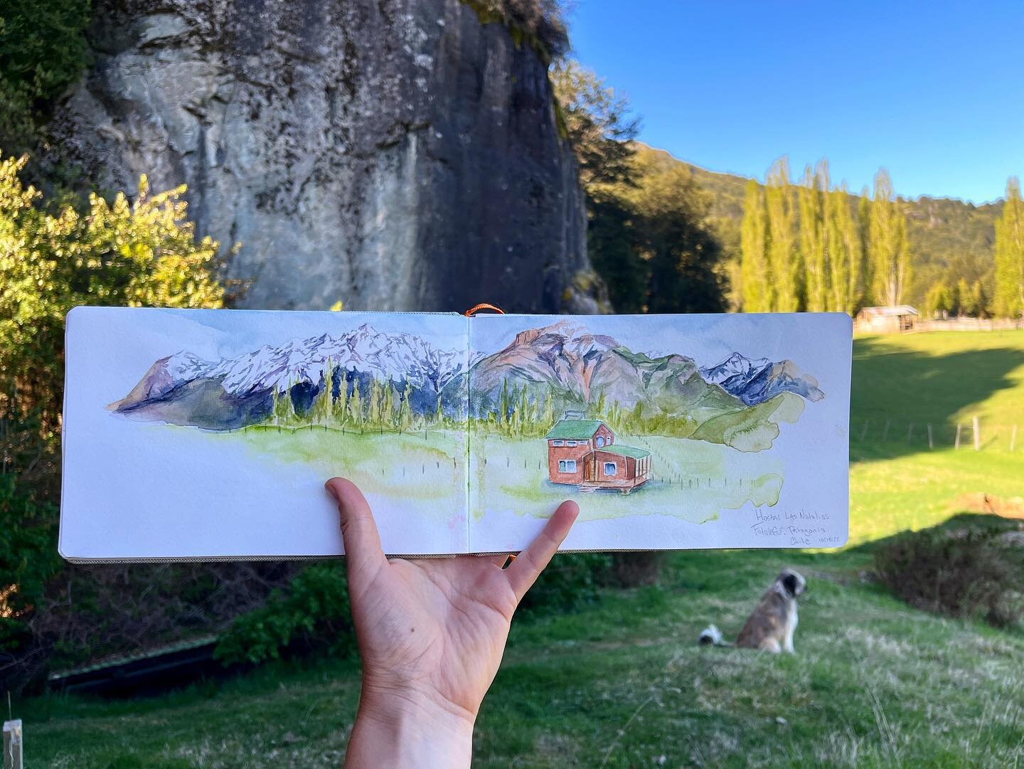 Futaleuf&uacute; blue 🎨

#travel #sketchbook #travelsketch #watercolor #watercolorsketch #chile #futaleufu