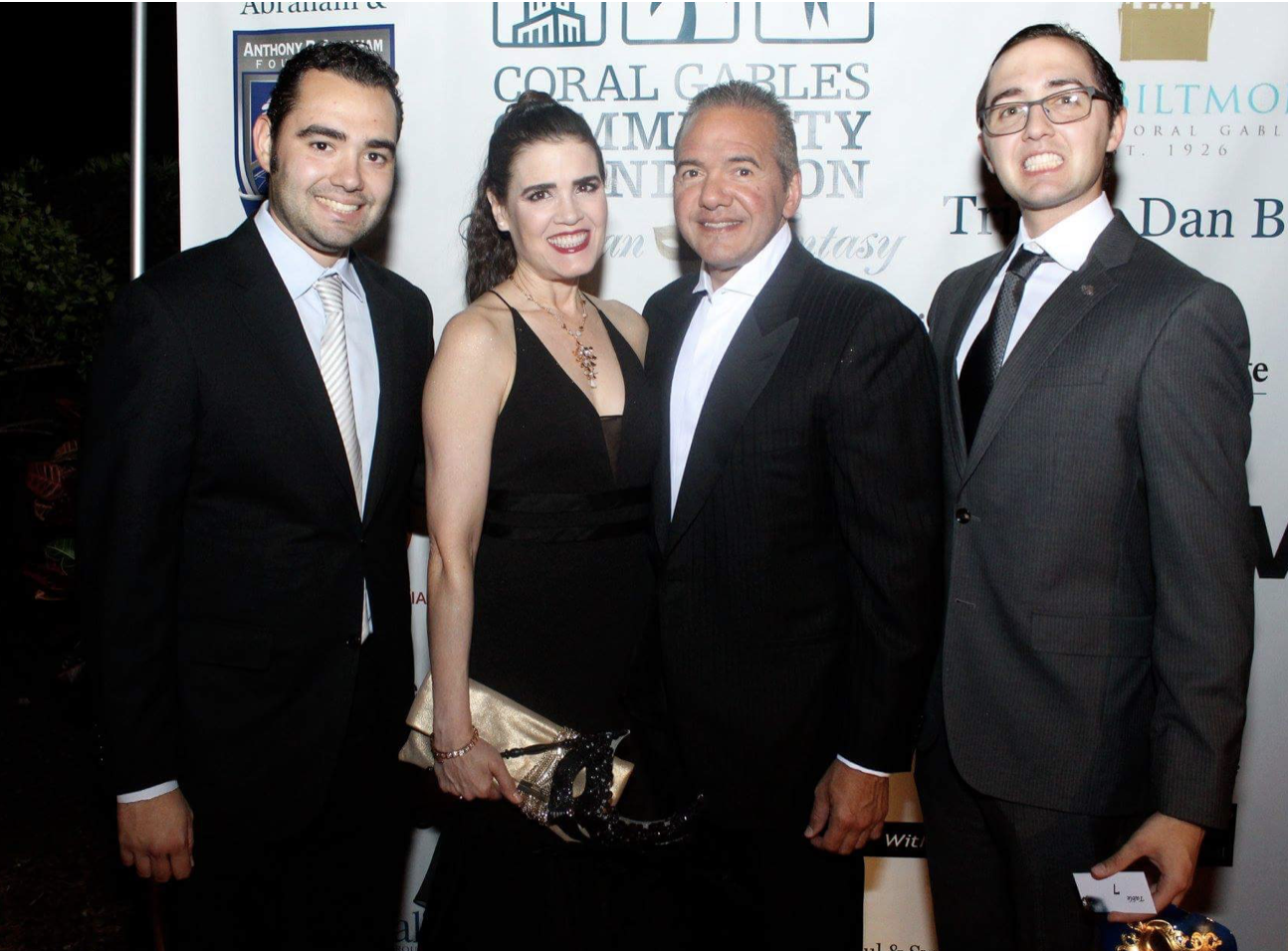 Milton family at the Coral Gables Community Foundation Gala