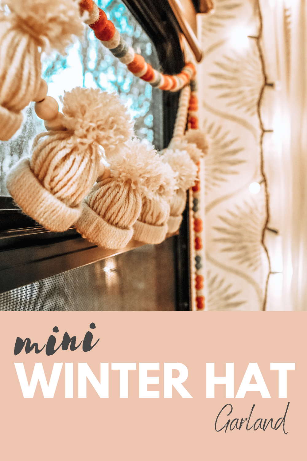 Mini Winter Hat Garland Pin