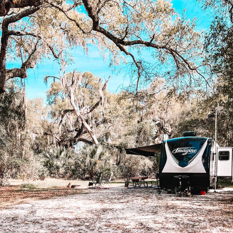 Campsite at Lake Kissimmee State Park