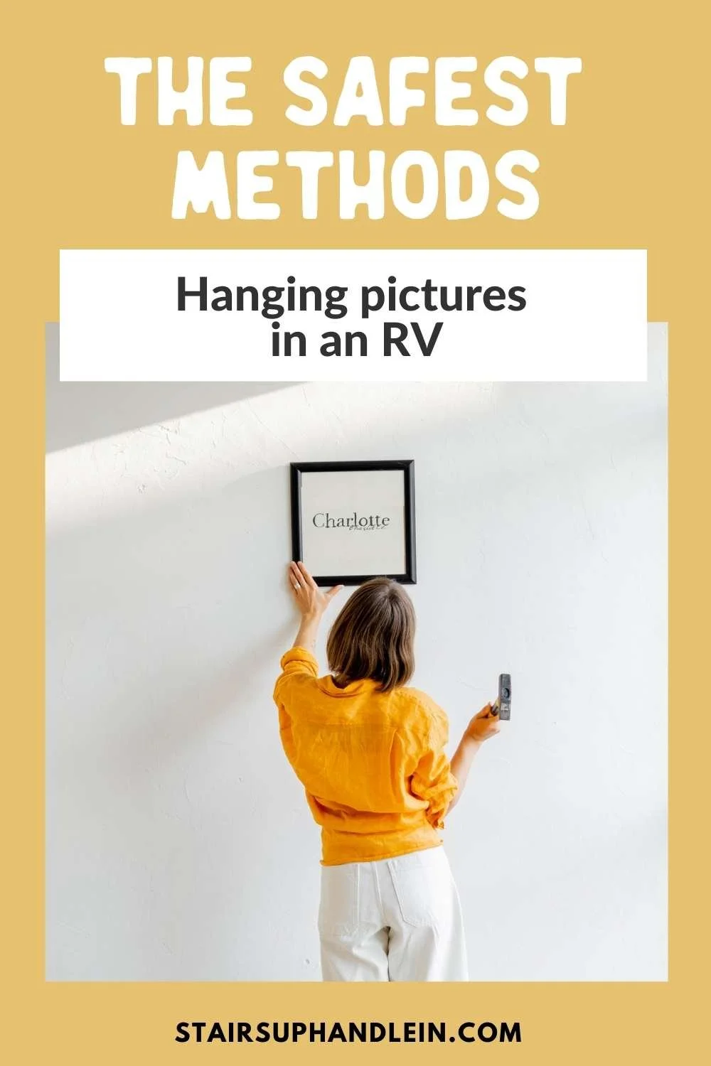 How to hang pictures in an RV — Stairs Up Handle In FullTime RV Life