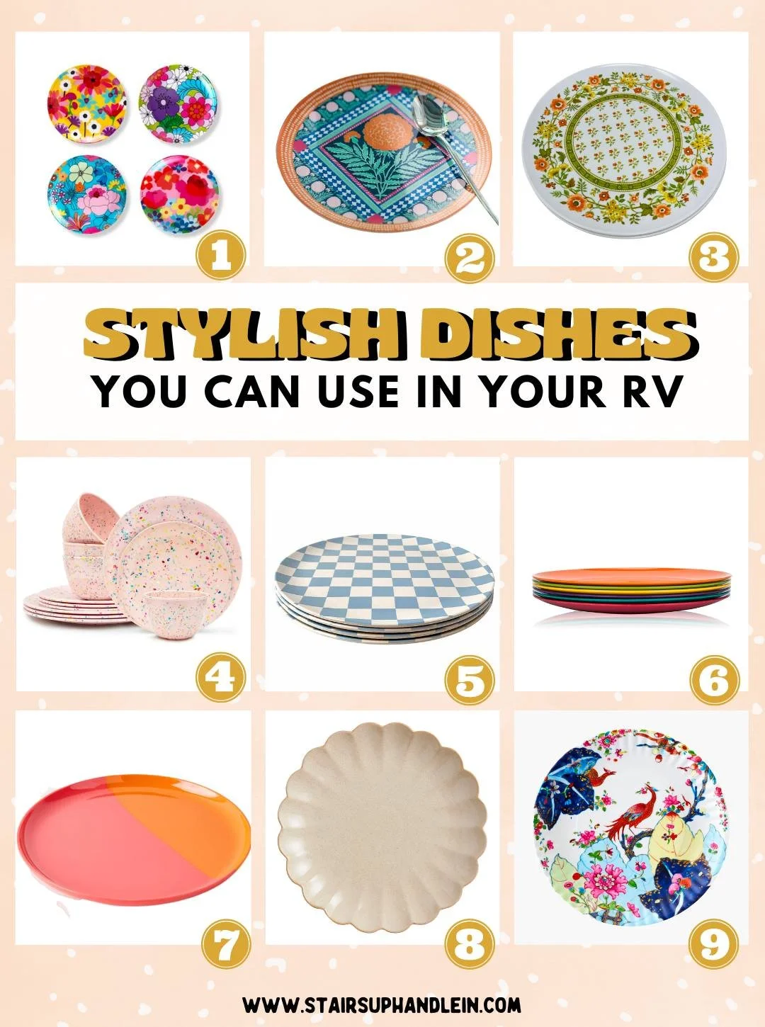 Best Dishes for RV (But Make it Cute!) — Stairs Up Handle In Full