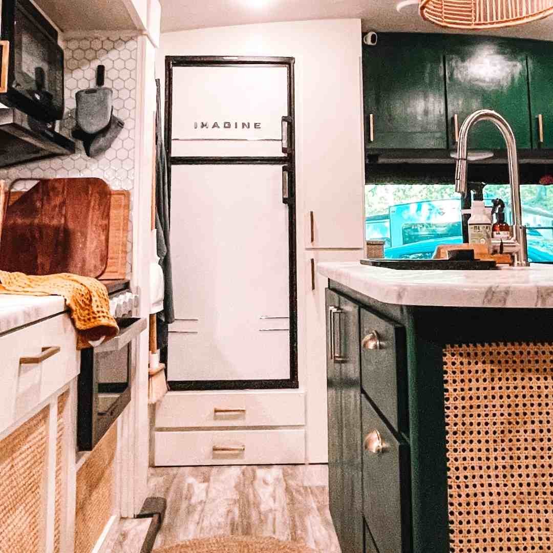 The Best RV Refrigerator Makeover for Retro Inspired RV Decor (Just 5  Steps!) — Stairs Up - Handle In: Full-Time RV Life