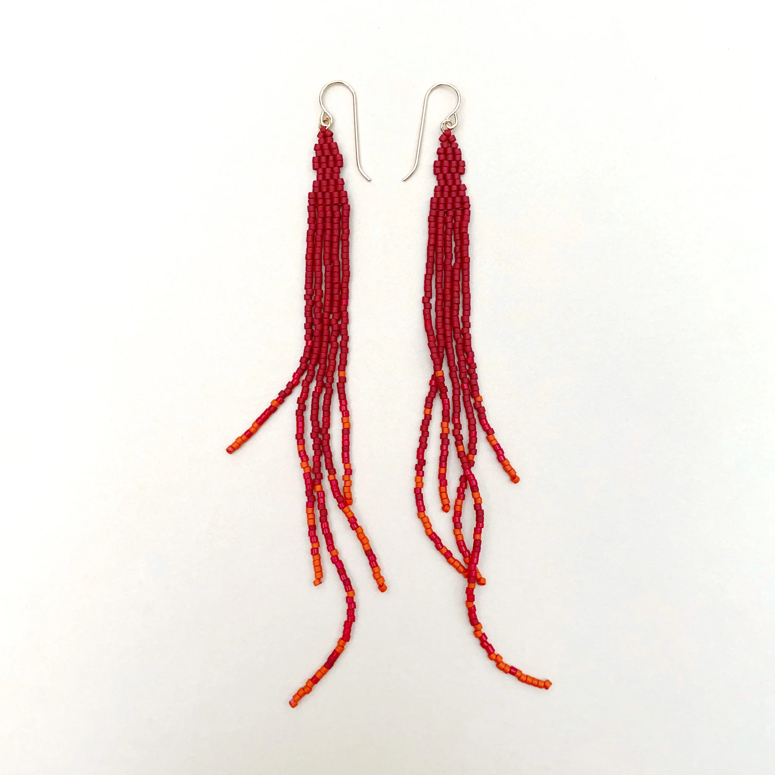 Red Strand earrings