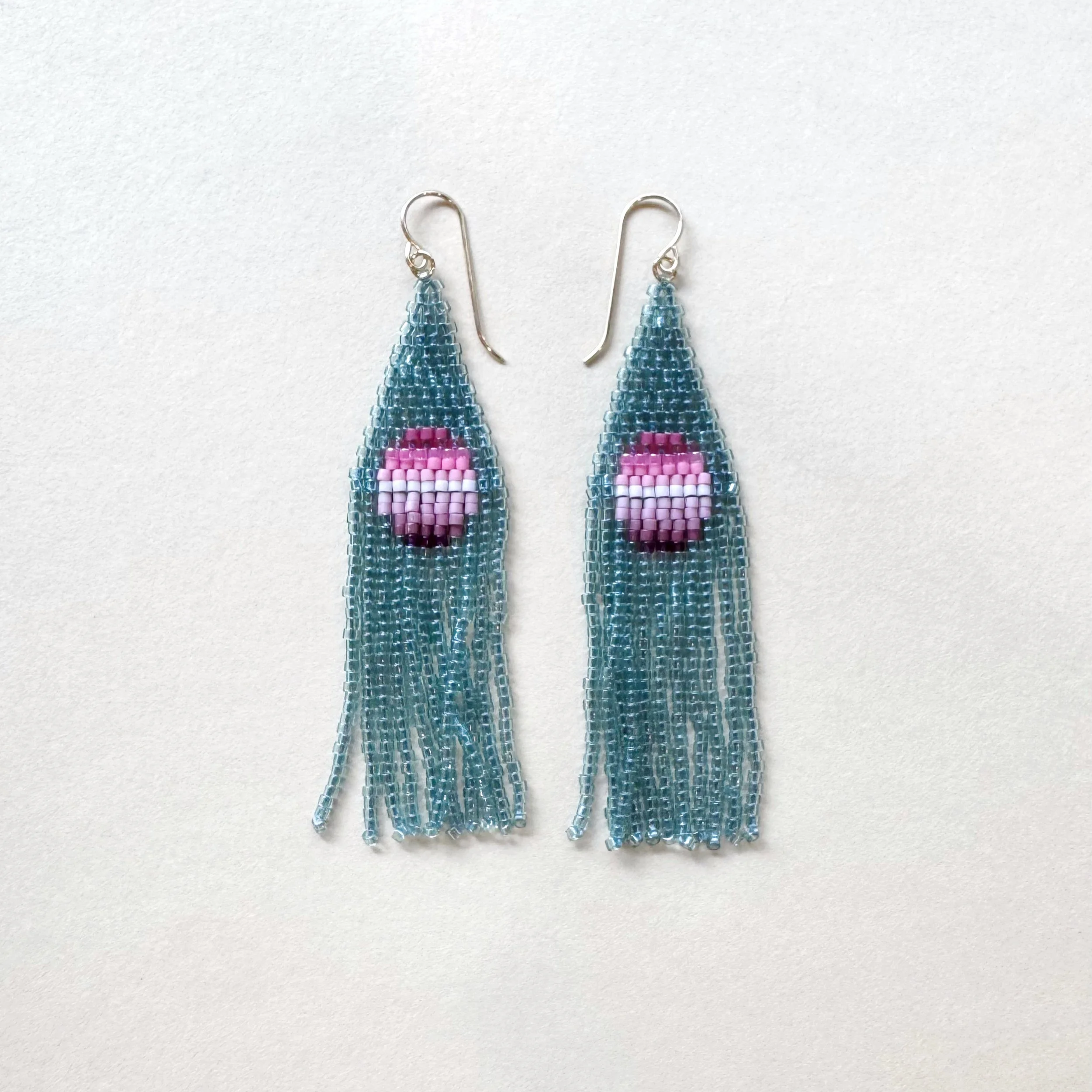 Seaglass Moon earrings