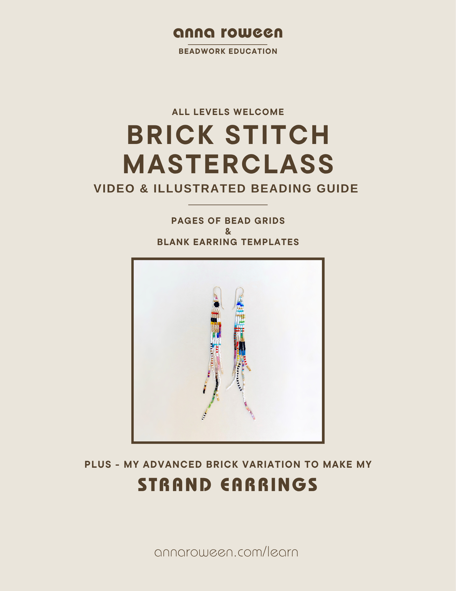 Brick Stitch Masterclass - Video & PDF Guide
