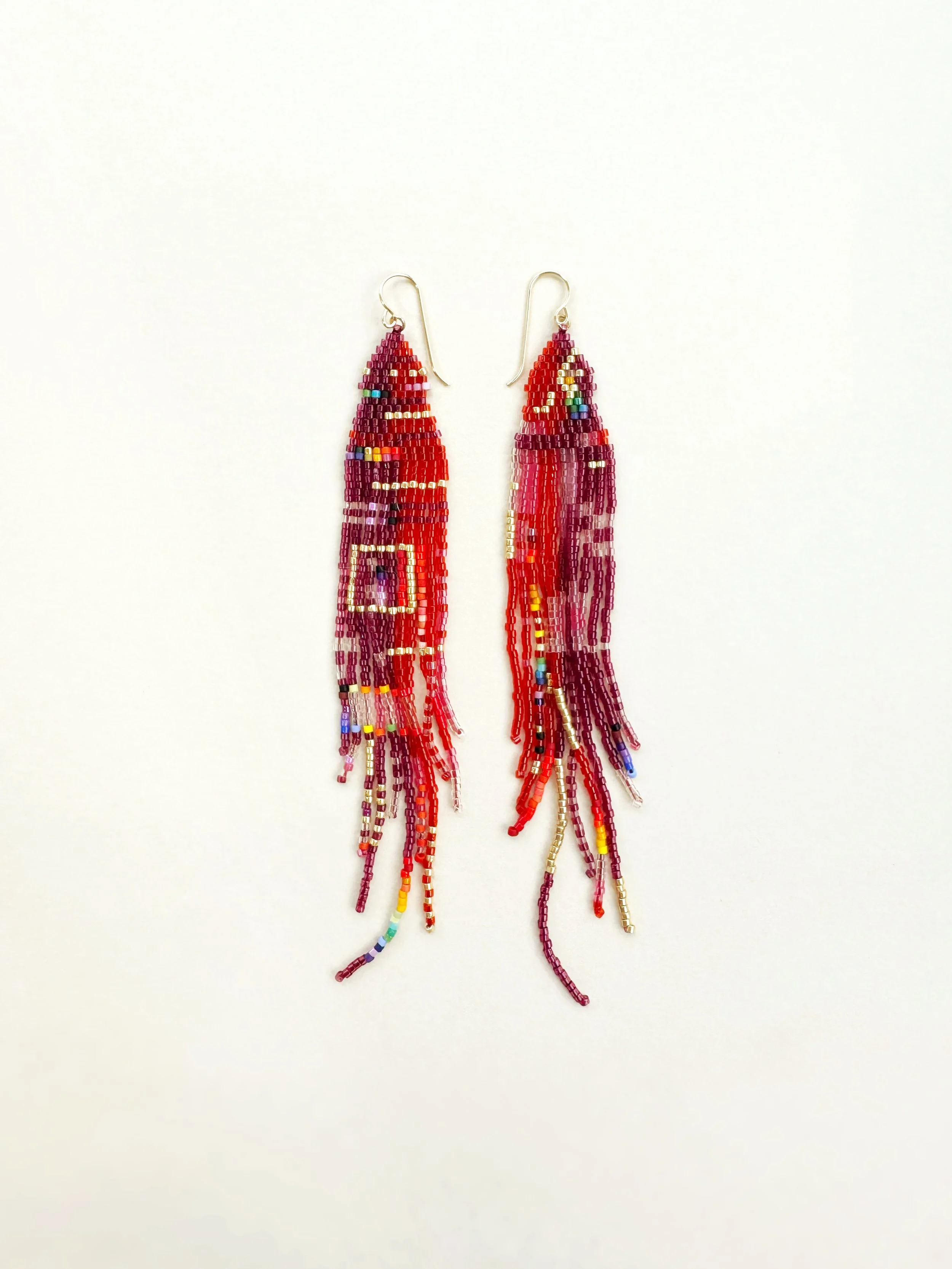 Ruby Stream of Consciousness earrings