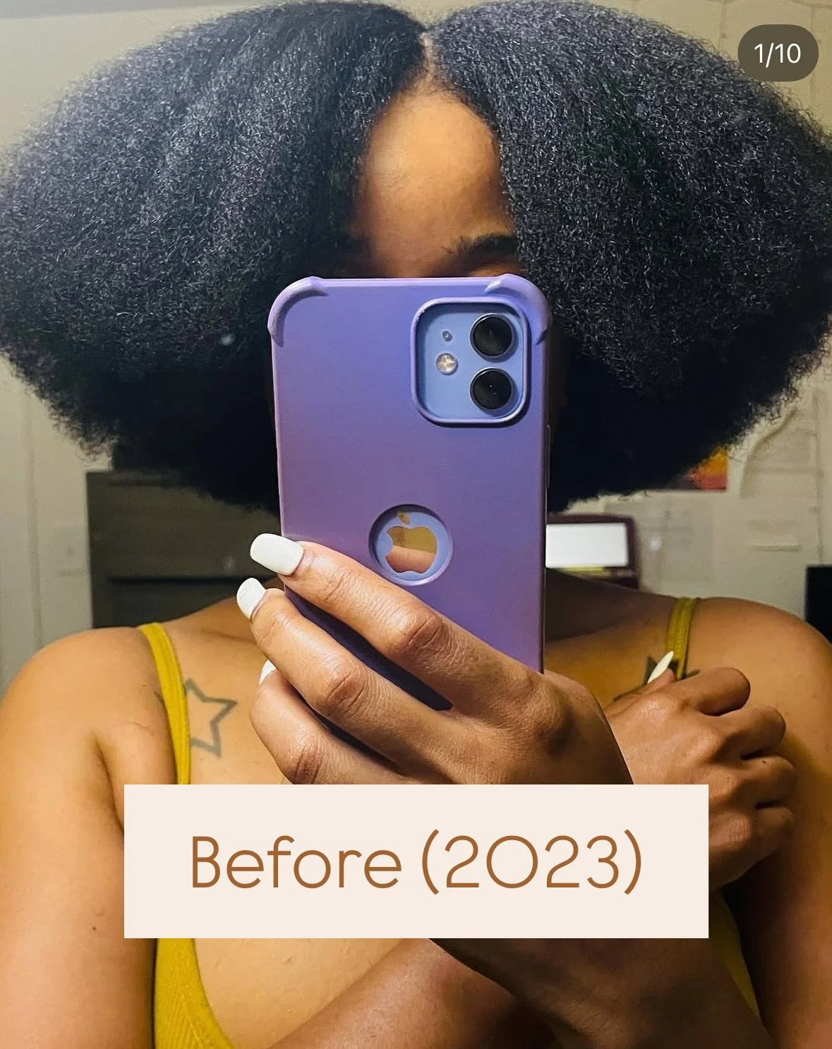 @4ushairskin Founder here 👋🏾 

What you&rsquo;re looking at is the results of a routine that makes sense for my hair + Scalp Therapy 

As someone who&rsquo;s always thought I had &ldquo;slow-growing hair&rdquo; (if that even exists, lol), this prod