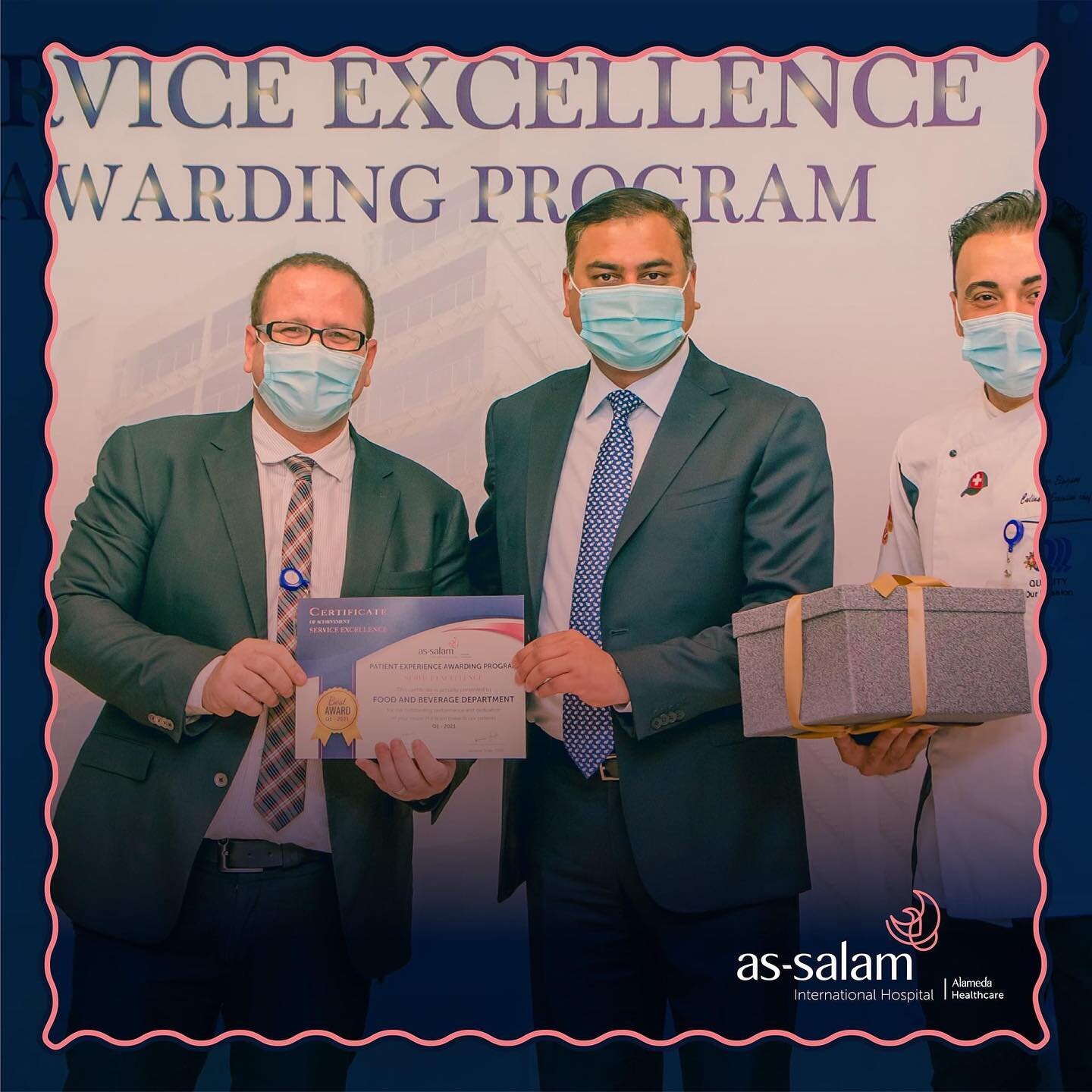 &rlm;An extraordinary patients experience at As-Salam International Hospital!
&rlm;At its quarterly event, As-Salam International Hospital celebrated the departments, and floors that showed outstanding effort in improving patients' experience through