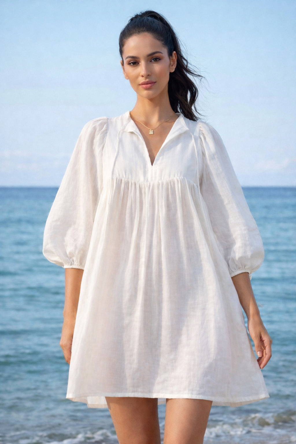 Alicia kjole mini / Hvit