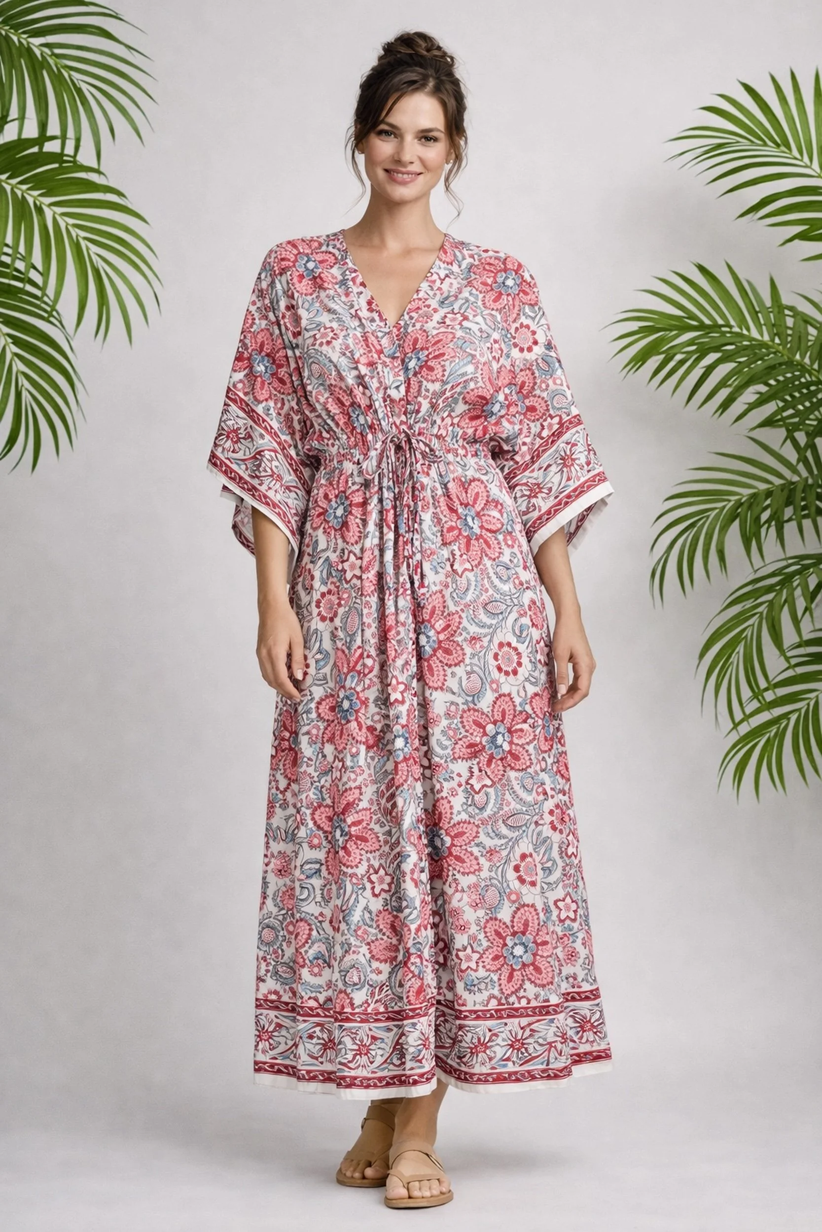 Kaftaner og kjoler i 100% lin og bomull