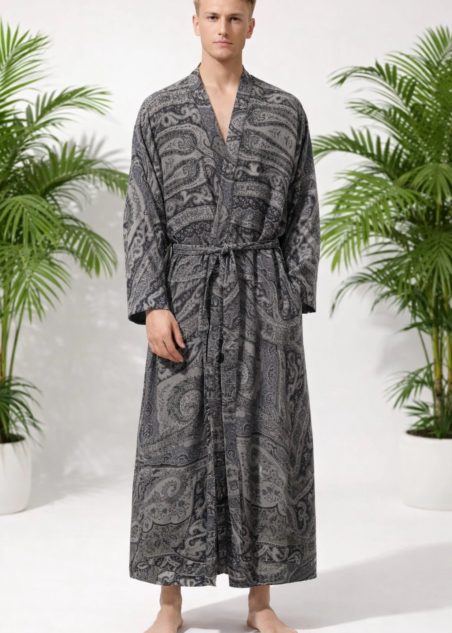 morgenkåper herre silke