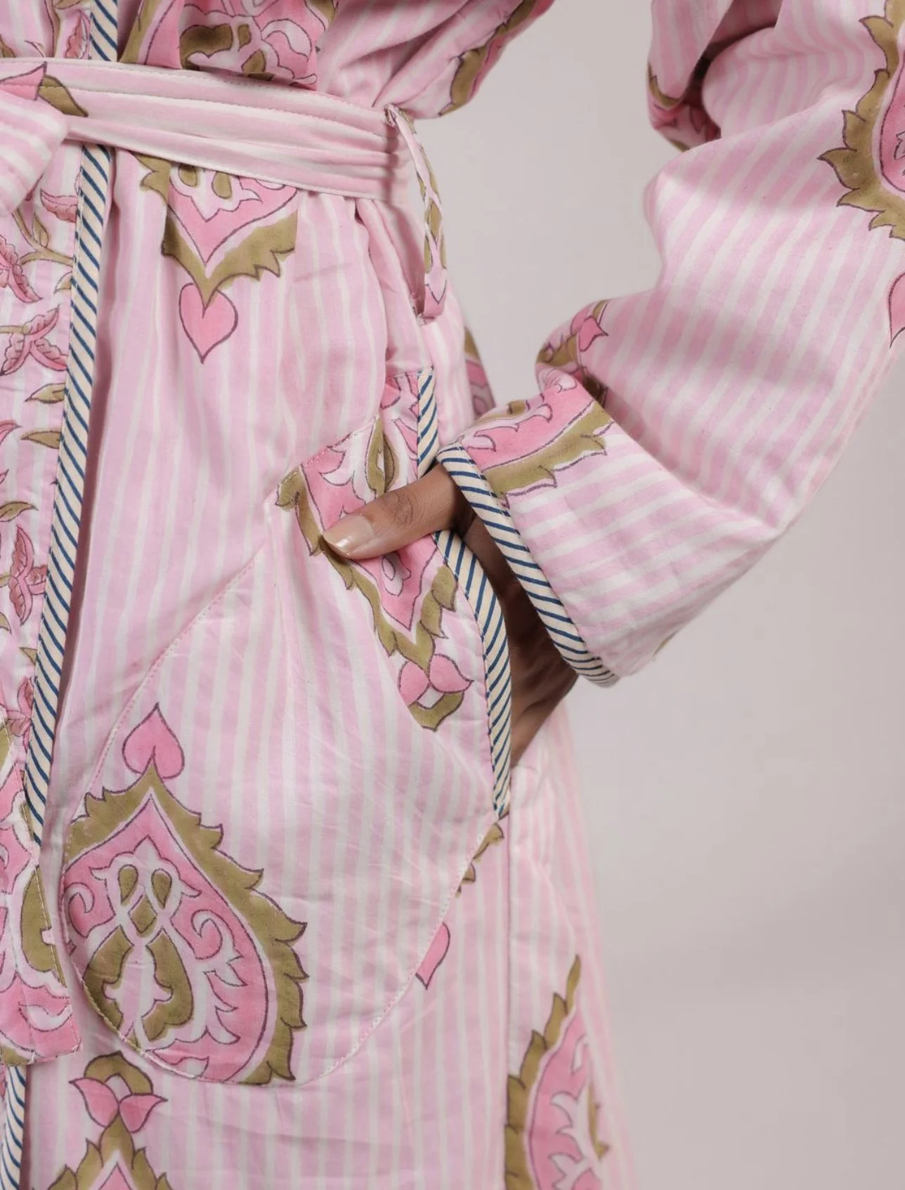 quilt morgenkåper bomull