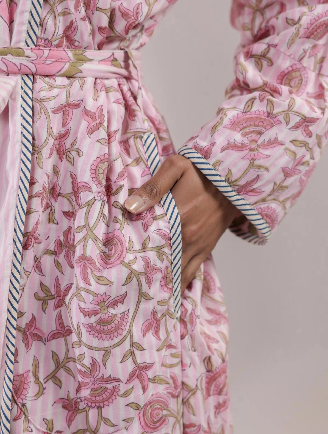 quilt morgenkåper bomull